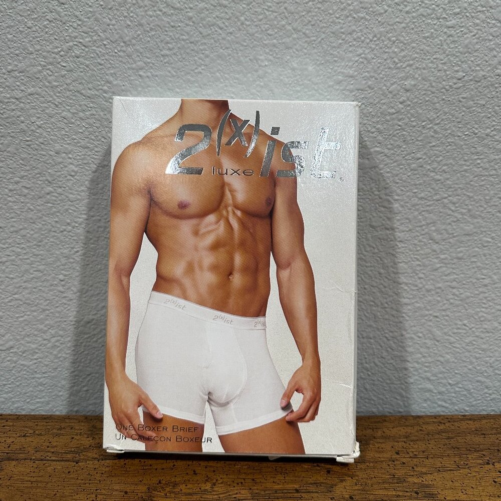 2(x)ist Luxe Men’s Boxer Brief – Size Small – Black (Vintage, Sealed)